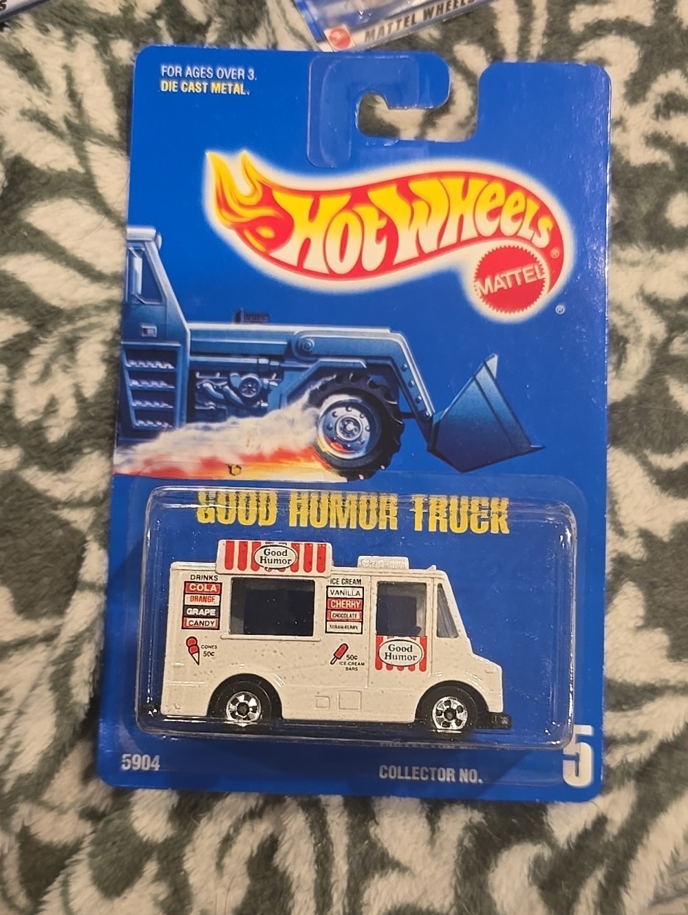 Mattel Hot Wheels Good Humor Ice Cream Truck - White with Red Accents 1990